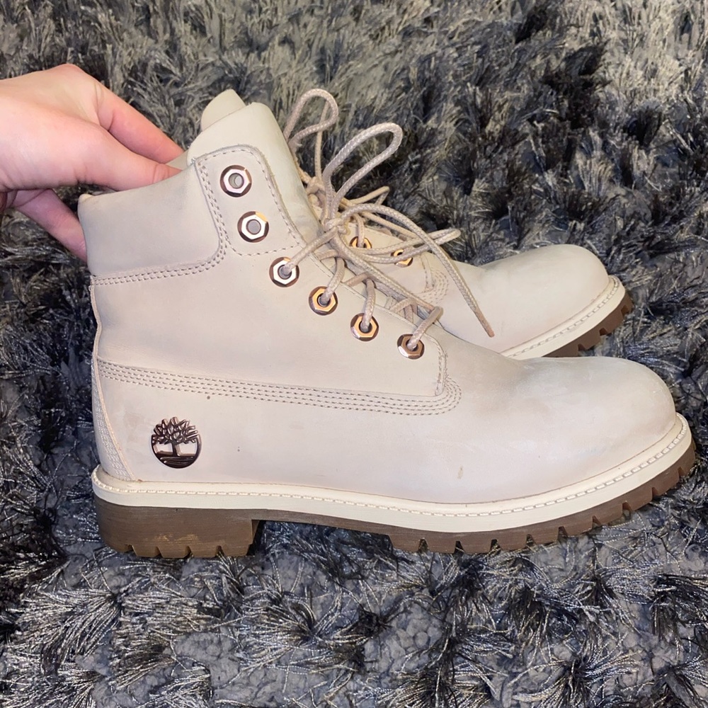 Timberland boots light pink girls size 6